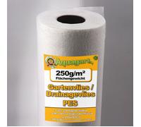 80m² de géotextile non tissé non tissé pour le jardin non tissé pour les mauvaises herbes non tissé pour le bassin 250g 1,6m