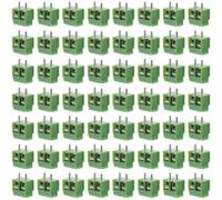 80 Pièces Bornier Électrique à Vis en Cuivre 5,08mm 2 Broches | Module LCD et Module D’alimentation, Format Portable Léger, Connecteur Pcb à Pas 5,08mm