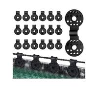 80 Pièces Clips de Fixation pour Toile d Ombrage, Clips Plastique avec oeillet pour Filet d Ombrage, Brise-Vue, Facile à Installer