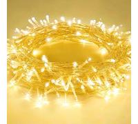 80 pièces Guirlandes lumineuses LED de Noël, Lumières de fée LED, Blanc chaud, Convient pour intérieur/extérieur Chambre, Salle de mariage, Sac à dos, Sapin de Noël, Salon, Chambre, Décoration de mari