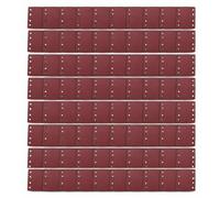 80 Pièces Papier Abrasif, 6 Trous Disques de Ponçage, Feuilles Abrasives 115 X 101 mm, Grains 40 60 80 100 120 180 240 320, Compatibles pour Ponceuse BO4555 BO4554 BO4561 DBO484Z DBO480Z