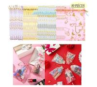 80 Pièces Sacs-Cadeaux en Organza, Pochettes à Bijoux Sacs de Faveur de Fête de Mariage avec Ruban, 10 * 12CM, Cordon de Serrage,