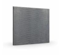 80 x 60 x 1,2 cm - Plaque en fonte pour cheminée | Réfléchit la chaleur | Modèle EDGE - Plaque 100% en fonte LUNAWAY | Stocke la chaleur | Résistante à l'usure et à la corrosion | Installation facile