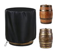 80 x 80 x 120 cm - Housse de citerne d'eau de pluie : bâche Oxford imperméable 210D noire imperméable et résistante aux UV - Bâche Oxford durable - Pour protection extérieure - Tonneaux de jardin