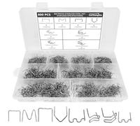 800 Pcs Agrafes Chaudes, Soudure Agrafe En Acier Inoxydable, 6 Types Baguettes De Soudage Agrafes Chaudes, Soudure Agrafe Plastique Pour RéParation De Pare-Chocs De Voiture, Soudage De Carrosserie