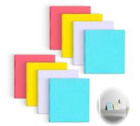 800 PCS Sticky Notes 76 x 76 mm, Bloc Notes Carré avec 100 Feuilles par Bloc, 4 Couleurs Vives, Idéal pour Bureau, Maison, École et Papeterie Bureau