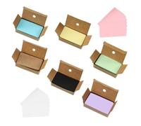 800 Pièces Cartes Mémoire Vierges Recto Verso, Papier | Format Portable 3,5x2 Pouces, Surface Lisse, 8 Couleurs, Écriture Créative Couleur Aléatoire