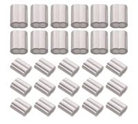 800 Pièces Manchons à Sertir en Aluminium 1/16 2mm | Structure Double Sertissage sans Couture, Anti Desserrage, Usage Chantier et Montage D’expositions, Argenté