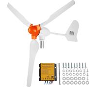 800 W éolienne 12 V générateur éolien 3 pales avec régulateur MPPT direction du vent réglable et vitesse du vent de démarrage de 2,5 m/s adapté à la maison ferme camping-cars bateaux