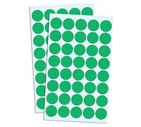 8000 Pieces, 20mm Ronde Gommettes Autocollants Cercle - Vert