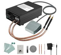 8000W Soudeuse par Points, Portable Soudeuse par Point pour Batterie, Équipement de Soudage Rechargeable avec Stylo de Soudure pour Bandes de Nickel 0,1~0,3 mm