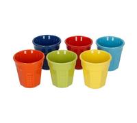 Bialetti Set de 6 tasses expresso Y0TZ500 Céramique multicolore 0,09 L