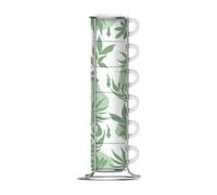 Bialetti Primavera Set De 6 Tasses À Espresso Sur Pied - Vert
