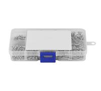 800pcs M2 Cross Drive Pan Head Self Tarking Vis Finder Set avec Boîte, pour le Travail du Bois et L'utilisation Générale