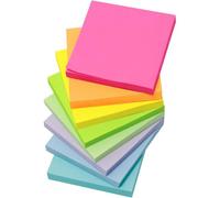 800pcs Sticky Notes,8 Livres-100 Feuilles/Livre,Sticky Notes Pour Marquer Et Surligner Les Pages,Faciles À Ecrire,Ré-Adhésifs,Pour L'école,La Maison,Le Bureau-8 Couleurs