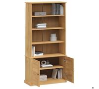 [80131]Bibliothèque - Étagère Haute moderne - MOBILIERCLASSIC - VIGO 85x35x170 cm bois massif de pin,Poids:31.25 Kg
