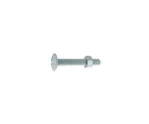 8030 Poelier Tête Ronde 4x16 Vis acier zingué blanc boîte 500