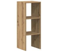 803865& Bibliothèque/étagère à livres empilable chêne artisanal - Bois - Panneaux de particules