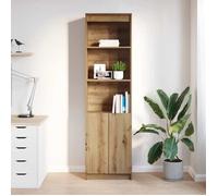 (8051)Meuble rangement - Buffet haut - contemporain - chêne artisanal 50x35x180 cm bois d'ingénierie ,poid:32.4 kg