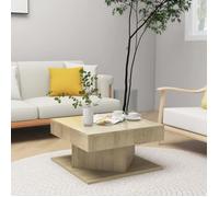 (808371)Table basse Chêne sonoma 57x57x30 cm Aggloméré MEN