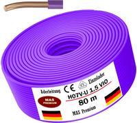 80m de câble monofilaire H07 V-U 1x1,5 mm² violet (lilas)