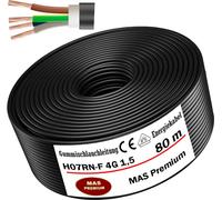 80m de câble souple en caoutchouc Câble de chantier H07RN-F 4G1,5 Flexible pour appareils