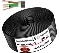 80m de câble souple en caoutchouc Câble de chantier H07RN-F 4G2,5 Flexible pour appareils
