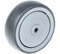 80mm 3" wheel grey rubber with plastic centre strong 320kg capacity, set of 4