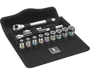 8100 SA 12 HF Jeu de cliquets Zyklop Metal, levier réversible, entraînement 1/4", métrique, 13 pièces