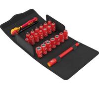 Wera 8100 SA VDE 1 Jeu de clés à cliquet isolées à levier inverseur, entraînement 1/4", métrique