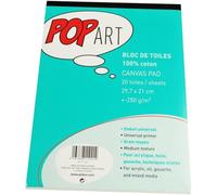[811021] Pébéo Pop Art Bloc De Toile Coton A4