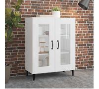 vidaXL Dressoir 69,5x34x90 cm bewerkt hout wit812123 Blanc G