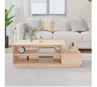 vidaXL Table basse 120 x 50 x 40,5 cm – bois massif de pin
