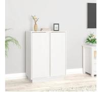 814490 vidaXL Buffet Blanc 60x35x80 cm Bois massif de pin
