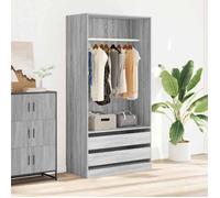 815346 vidaXL Garde-robe Sonoma gris 100x50x200 cm Bois d'ingénierie