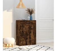 vidaXL Armoire à chaussures 815417 – Chêne fumé, Bois d'ingénierie 60x35x84 cm Marron