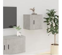 816648 vidaXL Meuble TV mural Gris béton 40x34,5x40 cm