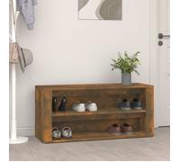 vidaXL Étagère à chaussures – Bois d'ingénierie 100x35x45 cm – Chêne fumé