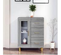 vidaXL Buffet Sonoma – Bois d'ingénierie gris 69,5x34x90 cm