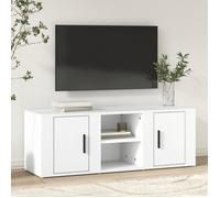 819428 vidaXL Meuble TV Blanc 100x31,5x35 cm Bois d'ingénierie