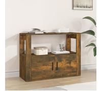 vidaXL Buffet 819457 Chêne fumé 80x30x60 cm en bois d'ingénierie Marron