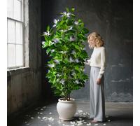 82-144 cm Branches d'arbre de palmier artificielles, toucher réaliste, feuilles de ficus, convient pour la décoration de la maison, du jardin et du bureau, non inclus 1 pièce 110cm,82 cm,144 cmPolychl