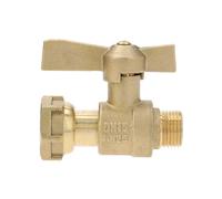 82-20-26 Robinet d'arrêt droit compteur d'eau 3/4" F x 1" M
