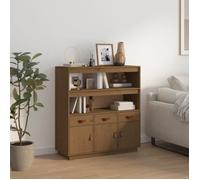 vidaXL Buffet haut Marron miel 100x40x108,5 cm Bois massif de pin