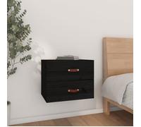 820984 vidaXL Table de chevet murale Noir 50x36x40 cm