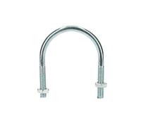 8210014 Bride en U 82x90 Acier zingué Ø10 mm avec écrous