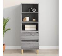 vidaXL Buffet haut Sonoma 821242 Bois d'ingénierie 40x36x110 cm Gris