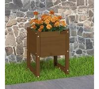 822113 vidaXL Jardinière Marron miel 40x40x52,5 cm Bois massif de pin Marron G