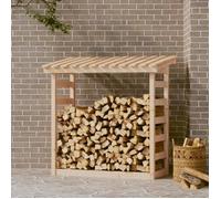 822437 vidaXL Support pour bois de chauffage 108x64,5x110 cm Bois de pin