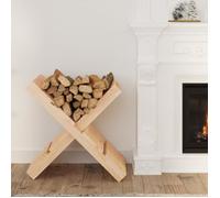 vidaXL Porte-bûches 47x39,5x48 cm Bois massif de pin